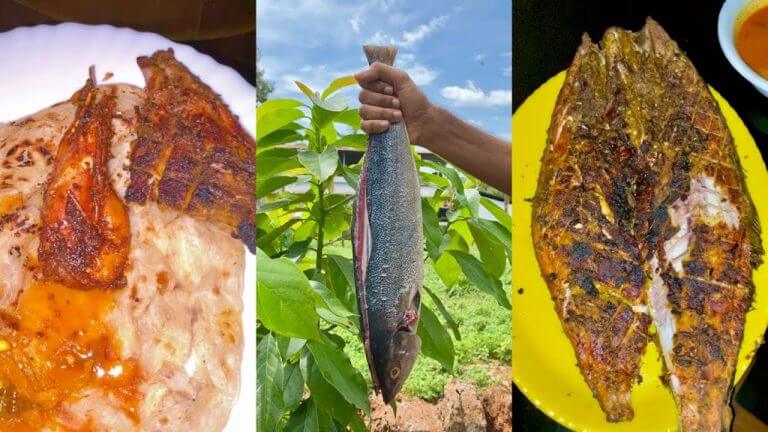 Grilled പൂമീൻ😋 | Grilled Fish Recipe By Food Ward Fyz 🐟