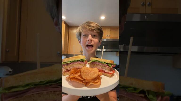 Club Sandwich! w/ olipop 🍋#trending #shorts #fyp #viral #cooking #food #chef #recipe #sandwich