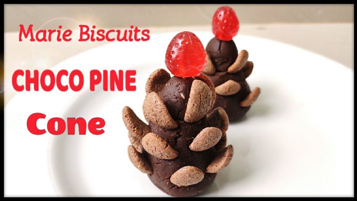 Choco Pine Cone || Marie Biscuits Snacks || #Shorts No Fire Cooking Recipes For Competition