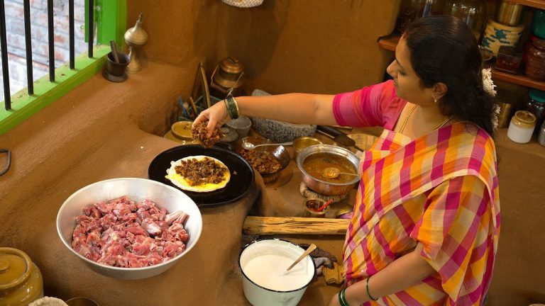 Madurai Kari Dosai – Made Traditionally || 2 Mutton Recipes For Breakfast || The Traditional Life