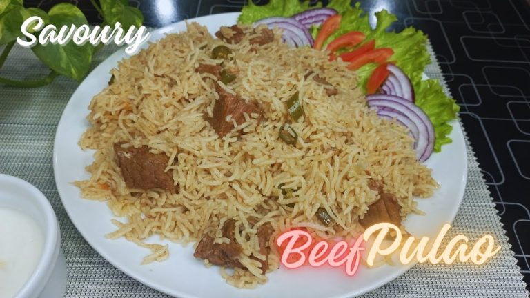 How To Cook Pilau With Meat | Beef Pulao Recipe | Easy And Flavourful |Savoury