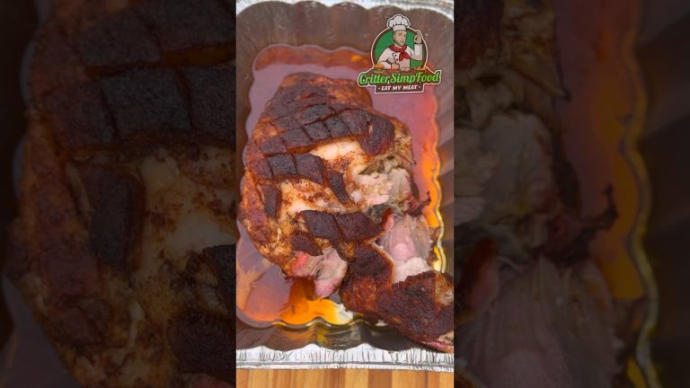 Easy Smoked Pork Shoulder #howto #bbq #recipe #pork #yummy