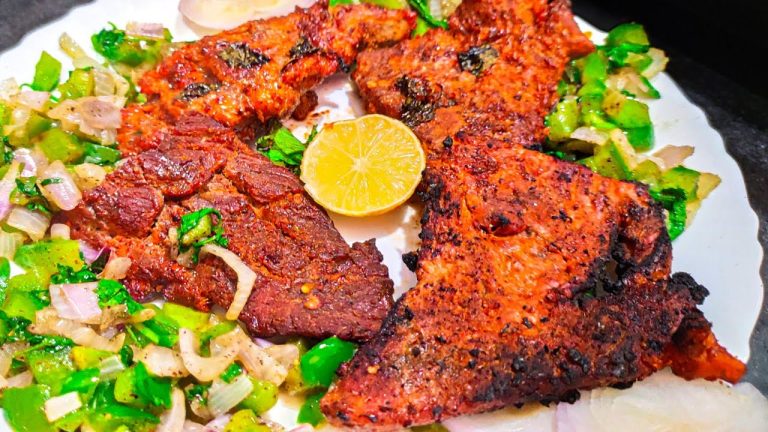 Beef Tandoori Grill Recipe in Tamil | Recipe | Beef Barbecue Grill Without Oven Recipes