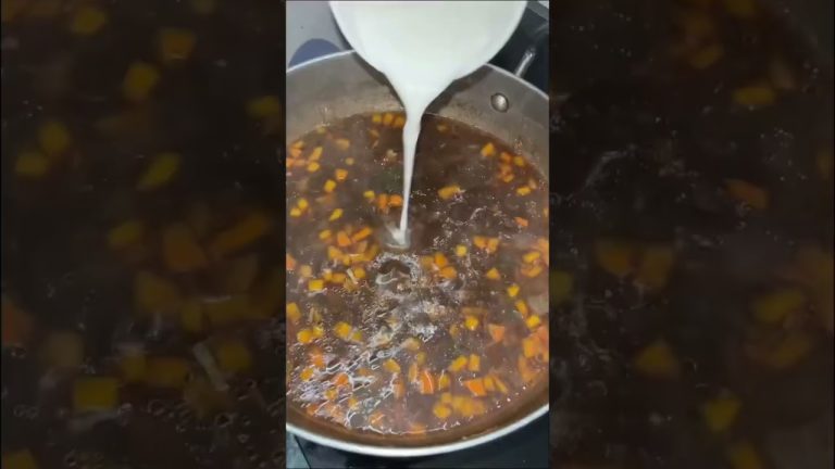 Chicken Manchow Soup Recipe | Youtube shorts #chickenmanchowsoup