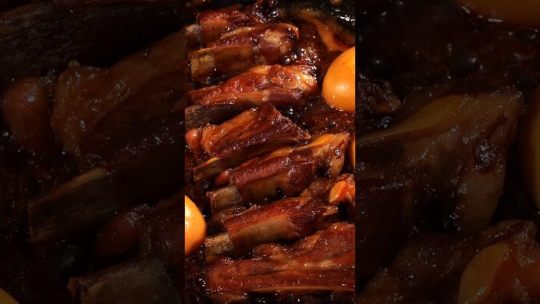 Braised spare ribs with marmalade 🐖 #food