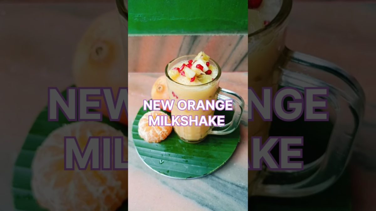 New Orange milkshake Try this delicious 😋 fresh juice #shorts #viral Try it and then comment