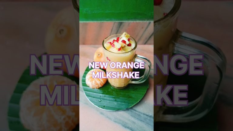 New Orange milkshake Try this  delicious 😋 fresh juice #shorts #viral Try it and then comment
