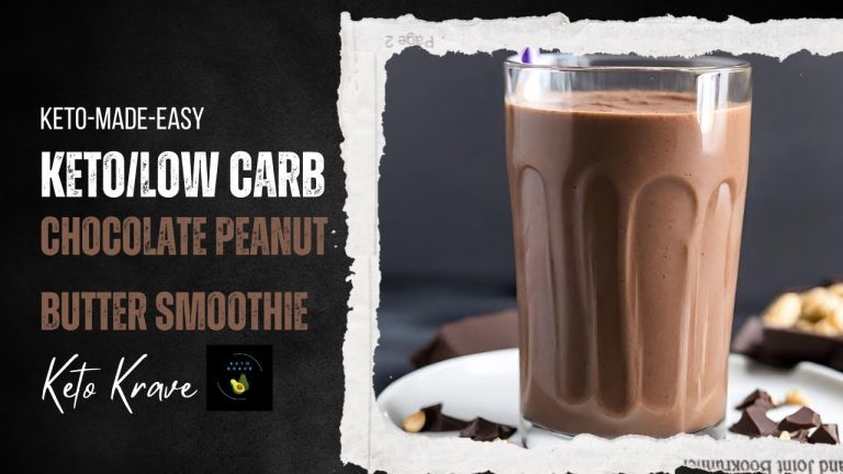 Keto/Low Carb Recipes:  Chocolate Peanut Butter Smoothie