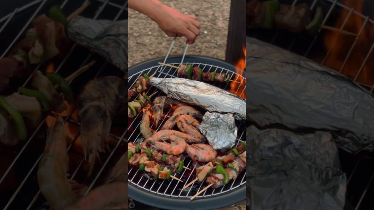 Seafood night! 🐟🦐 #campinglife #foodies #dinnerideas
