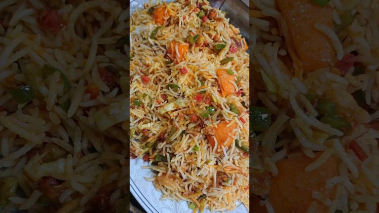 Vegetable Biryani Recipe #vegetablebiryani #vegetables #biryani #food #shorts