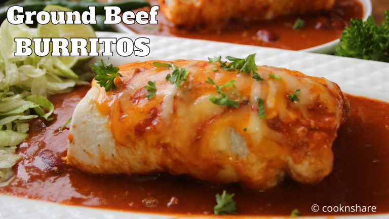 Flavor Fiesta: Ground Beef Bean Burritos Recipe!