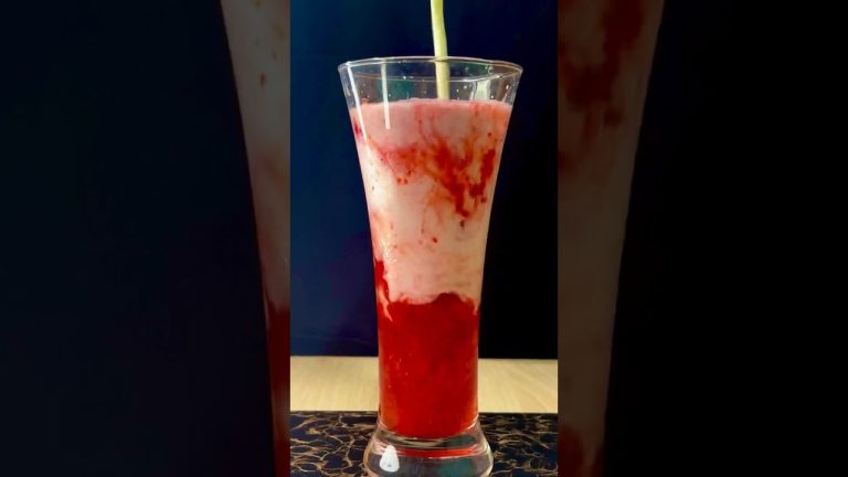 Strawberry Milkshake #shorts #asmr