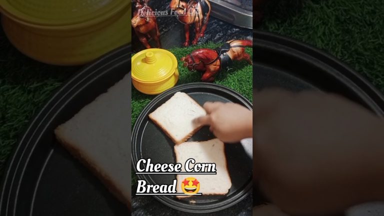 Cheese Corn Bread 🤩 | Cheese Bread Kaise Banaye | Easy Cheese Bread #cheese #bread #food #shorts