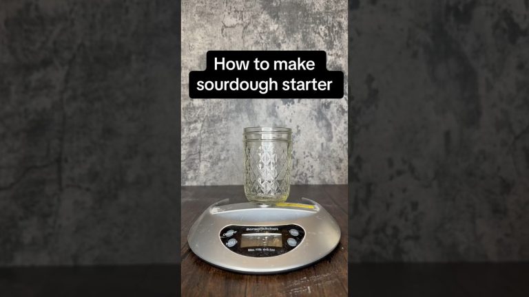 Six Simple Steps to make sourdough starter! #shorts #diy
