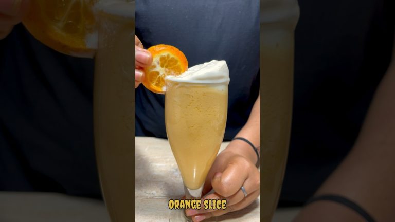 Orange Smoothie with Icecream #shorts #shortsfeed