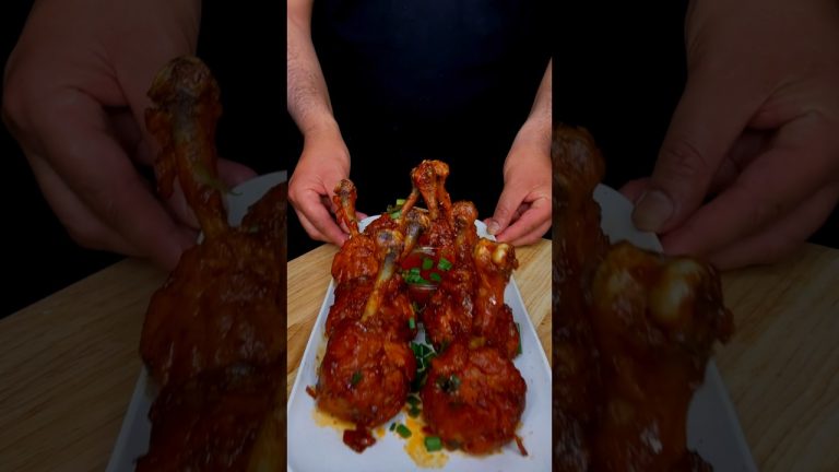 Chicken Lollipop ASMR 🍗🍭’Drums of Heaven’❣️🤩 #shorts #food #kunalindianasmr #chicken #viral