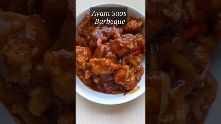 Ayam Saus Barbeque || Chicken with BBQ Sauce #shorts #chickenbarbecue