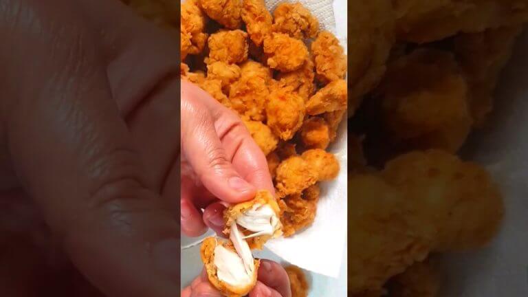 KFC Chicken Popcorn Recipe #shorts #short #shortvideo #recipe #chicken