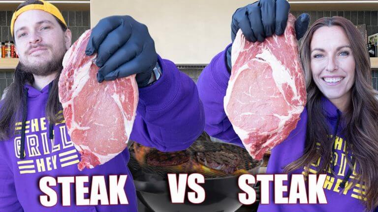 STEAK BATTLE! Backyard BBQ STEAK vs Competition Steak