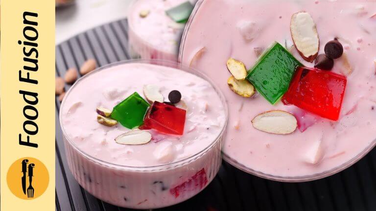 Eid Special Dessert – Lab e Shireen Strawberry Flavour Recipe by Food Fusion