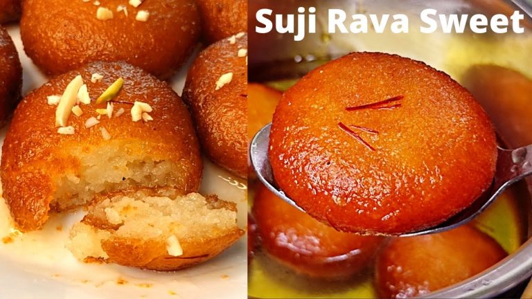 రవ్వతో ఈజీగా ఇలా జ్యూసీగా టేస్టీగా ఉండే స్వీట్ ని చేసిచూడండి|Rava Sweet recipe in Telugu|Gulab jamun