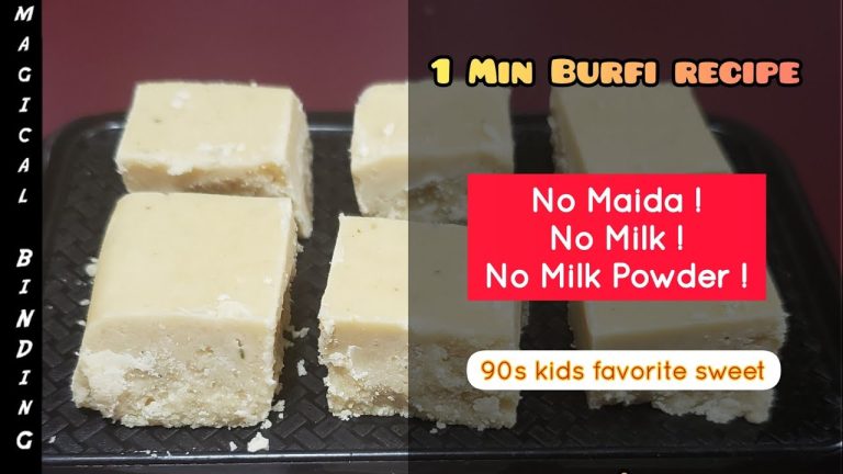 1 Min Sweet Recipe | No Maida ! No Milk Powder ! No Milk ! Instant Burfi | Easy Diwali sweet #shorts