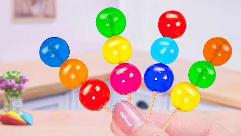 Rainbow Lollipop Jelly🌈 How to make Rainbow Jelly Dessert Recipes 💖 Rainbow Tanghulu Candy