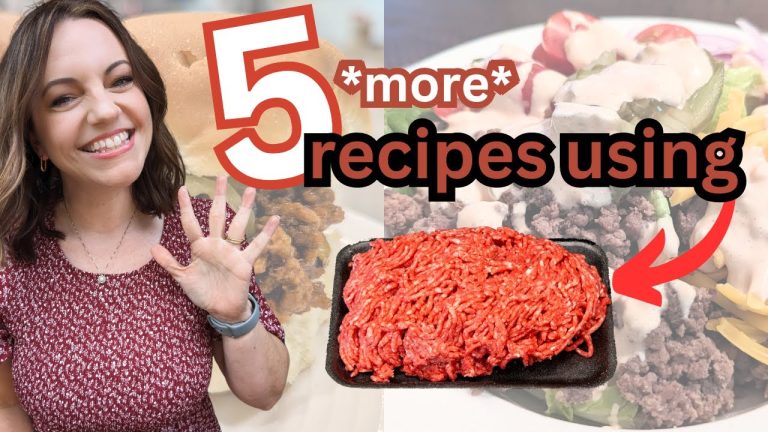 5 *MORE* Ground Beef recipes! SO GOOD!