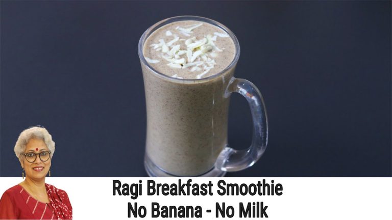 Ragi Breakfast Smoothie Recipe – No Banana – No Milk – No Sugar – Ragi Recipes For Weight Loss