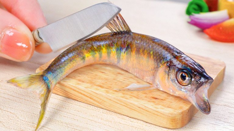 So Yummy Miniature Sweet and Sour Fish Recipe Tutorial | Tasty Miniature Seafood Recipe Ideas