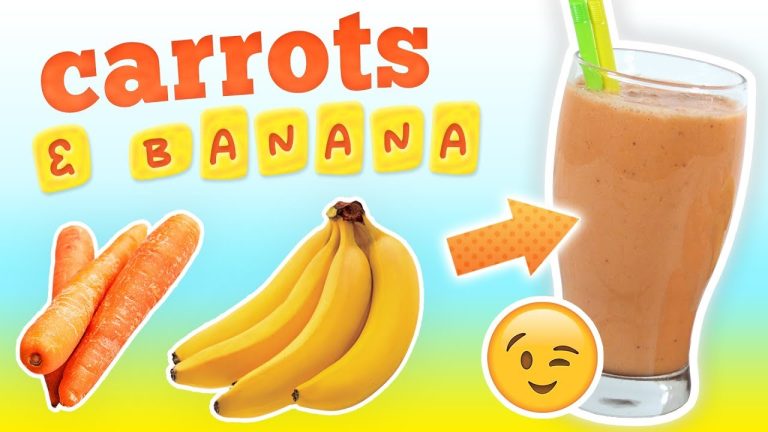 Carrot Banana Smoothie (Breakfast Smoothie Recipe)