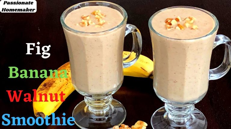 #Shorts Fig Banana Walnut Smoothie | Easy & Healthy Breakfast Ideas | Summer Smoothie Recipes