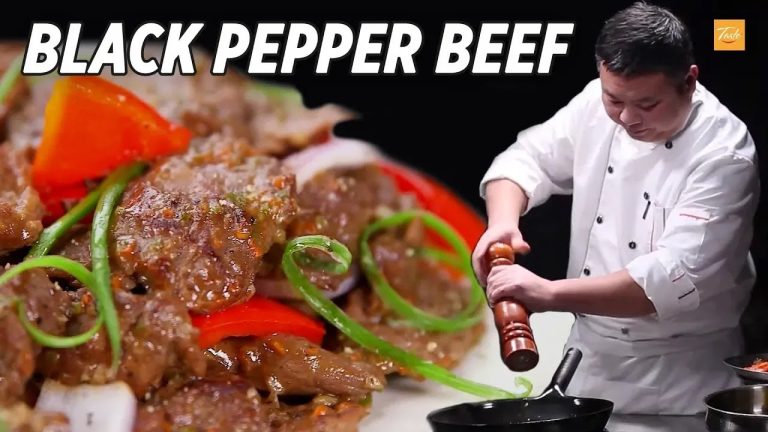 Easy beef recipe – Black Pepper Beef Stir Fry | Amazing knife skills • Taste Show
