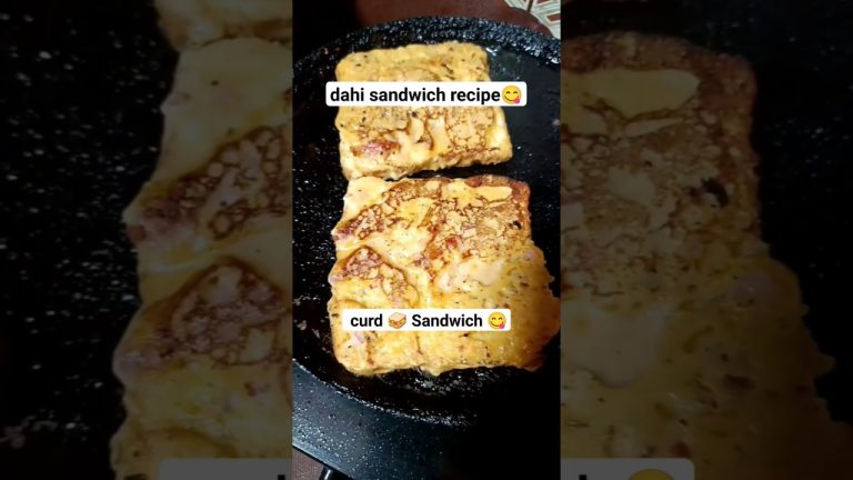 dahi sandwich recipe 😋 #youtubeshorts #shorts #curd #sandwich