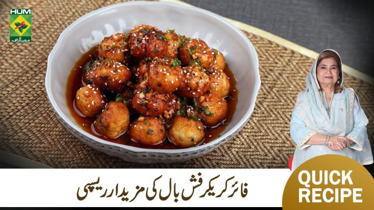 Firecracker Fish Balls Recipe | Delicious Easy Fish Ball Recipe By Chef Shireen Anwar | MasalaTV