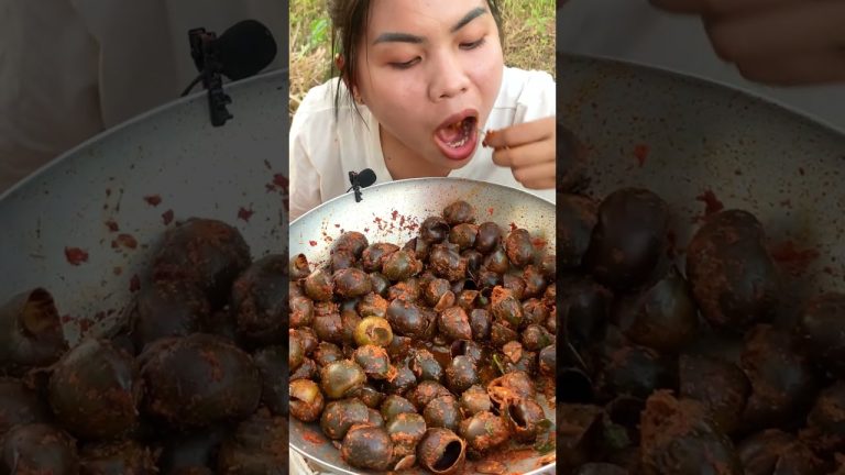 snail fried so yummy, snail recipe, seafood recipe #shorts #short #food 95