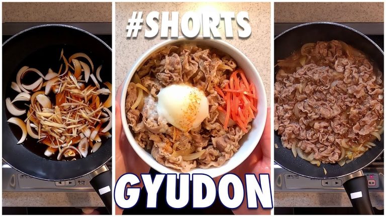 Easy Japanese Beef Bowl #Shorts