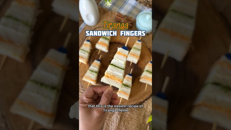 Tiranga Sandwich Fingers !! This is perfect for Republic Day Celebrations