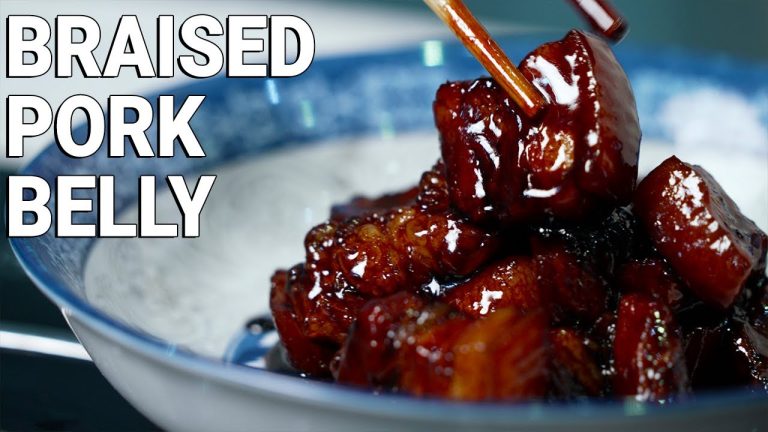 Chinese Grandmas make THE most tender braised pork belly 👵 🤤 #shorts