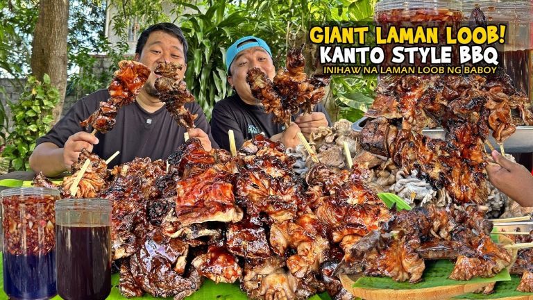 Giant “LAMAN LOOB ng BABOY” Kanto Style BBQ! | Taba, Tumbong, Puso, Bulaklak, Baga, Atay!
