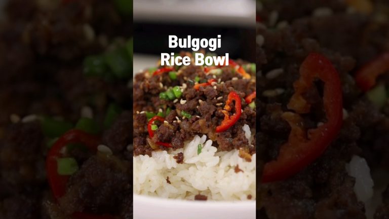 Ground Beef BULGOGI Rice Bowl in 15 Minutes!