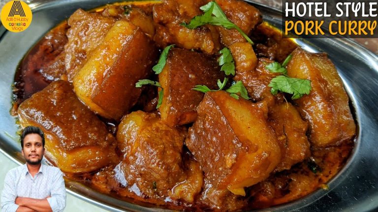 Spicy Masala Pork Curry Recipe | Hotel Style Pork Curry | Pork Curry Restaurant Style | Pork Recipe