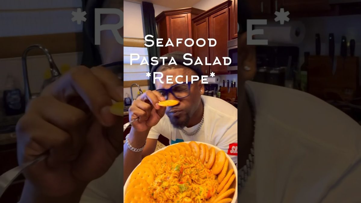 Seafood Pasta Salad Recipe! #theonealsway #pastarecipe #pastarecipes #quickrecipes #seafood