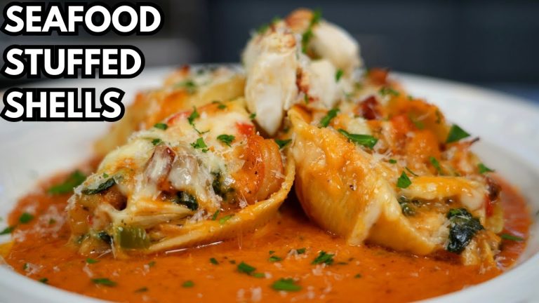 This Is My New Favorite Seafood Pasta Recipe! (Crab & Shrimp Stuffed Shells)