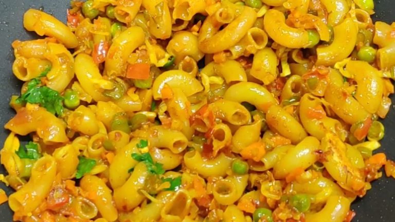 Easy Breakfast Recipe | How To Make Tasty Indian Style Macaroni Pasta