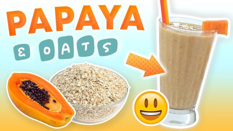 Papaya Oatmeal Smoothie (Colon Cleansing Smoothie Recipe)