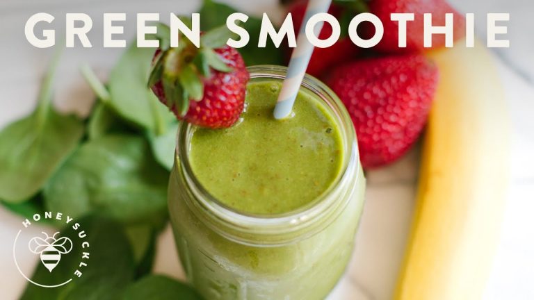 Green Smoothie with Coconut Water Recipe – Honeysuckle