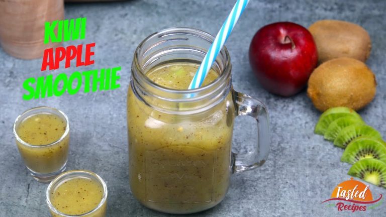 Kiwi Apple Smoothie | Kiwi Smoothie Recipe for Weight Loss by TastedRecipes