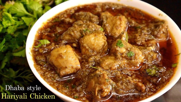 Dhaba Style Hariyali Chicken👉టేస్టీ చికెన్ కర్రీ తయారీ విధానం| Chicken Curry In Telugu |Hara Chicken