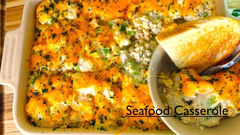 Seafood Coastal Casserole Recipe #casserole #seafood #tasty
